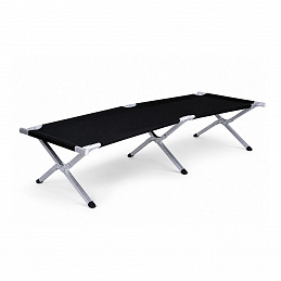 Linder Exclusiv Camping Folding Bed Black