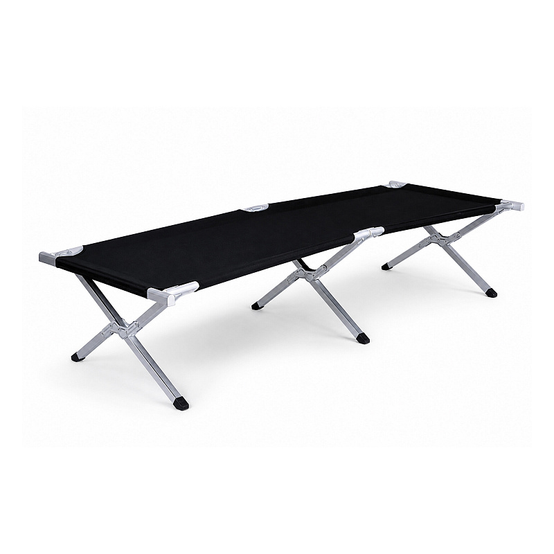 Linder Exclusiv Camping Folding Bed Black