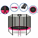 Aga SPORT PRO Trampoline 305 cm Pink + Safety Net + Ladder