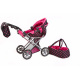 Doris Stroller for dolls 9333 Hot Pink