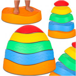 Sensory trail river stones for balance training floor is lava game 5pcs