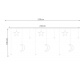 Light curtain 138 LED USB cold white KS19756