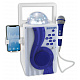 Karaoke boom box with disco light effects