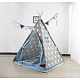 Aga4Kids Baby Teepee Stars Grey and Blue