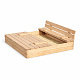 Aga Children's Wooden Sandbox 120x120 cm