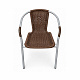 Aga Garden Chair RATAN Gray/Brown