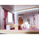 Aga MDF Dollhouse with furniture 78cm LED Black