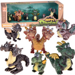 Fairy Tale Dragons Figure Set 6 pcs. Magical Creatures ZA5883 universal