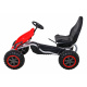 Large Pedal Go-Kart Strong for Kids Red + 100 kg Load + EVA Wheels + Hand Brake + Sport Seat