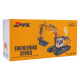 R/C excavator with a metal bucket and smoke function