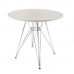 Aga Dining Round Table 80 cm White 2DAZ584 - II. QUALITY
