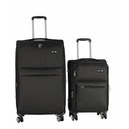 Aga Travel Set of Travel Suitcases, size L + S Black 6CZ024 - SECOND QUALITY