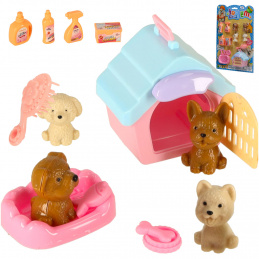 Spa set for kids with a mini dog