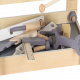 Aga Wooden children's workshop with tools