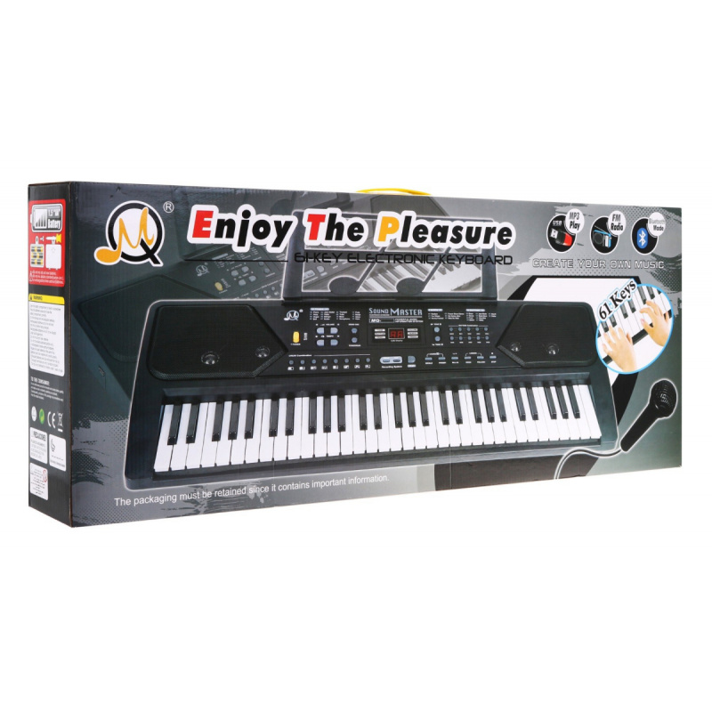 Keyboard with Learning Mode for Kids 5+ Music Stand Microphone Radio - Model No. 600