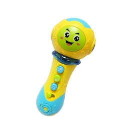 B16I 2-in-1 MUSIC MICROPHONE YELLOW GLOWING