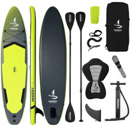 SUP2 BOARD INFLATABLE SUP SEAT PADDLE BACKPACK XXL GREEN