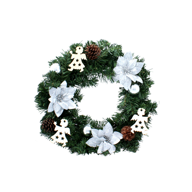 Aga Christmas Wreath 40 cm Silver