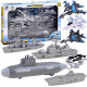 Set of aircraft and ships in naval battle ZA3812