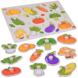 Educational wooden puzzle vegetables, customize 11 pieces ZA5258 universal