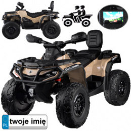 Children's two-seater quad bike on battery CAN-AM OUTLANDER 4x4 LED panel PA0326 universal