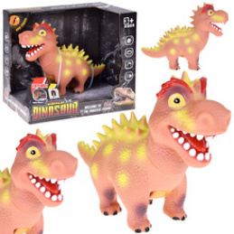 Interactive rubber dinosaur figure with sound ROARS ZA5725 universal