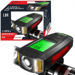 L8R BIKE LIGHT LCD COUNTER 2 in 1 KLAXON