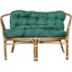 Aga Rattan set BAHAMA Grey Dark Green