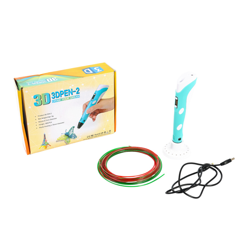Aga 3D Pen with LCD Display Blue