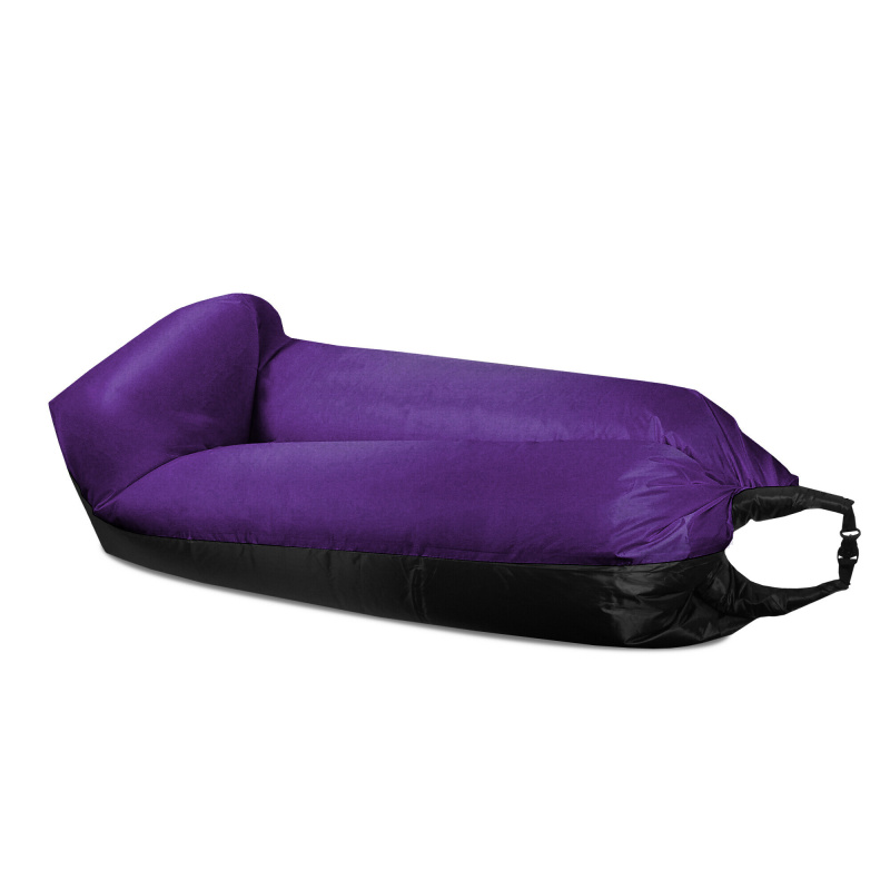 Aga Inflatable Sofa LAZY BAG 230x70 cm Black/Purple