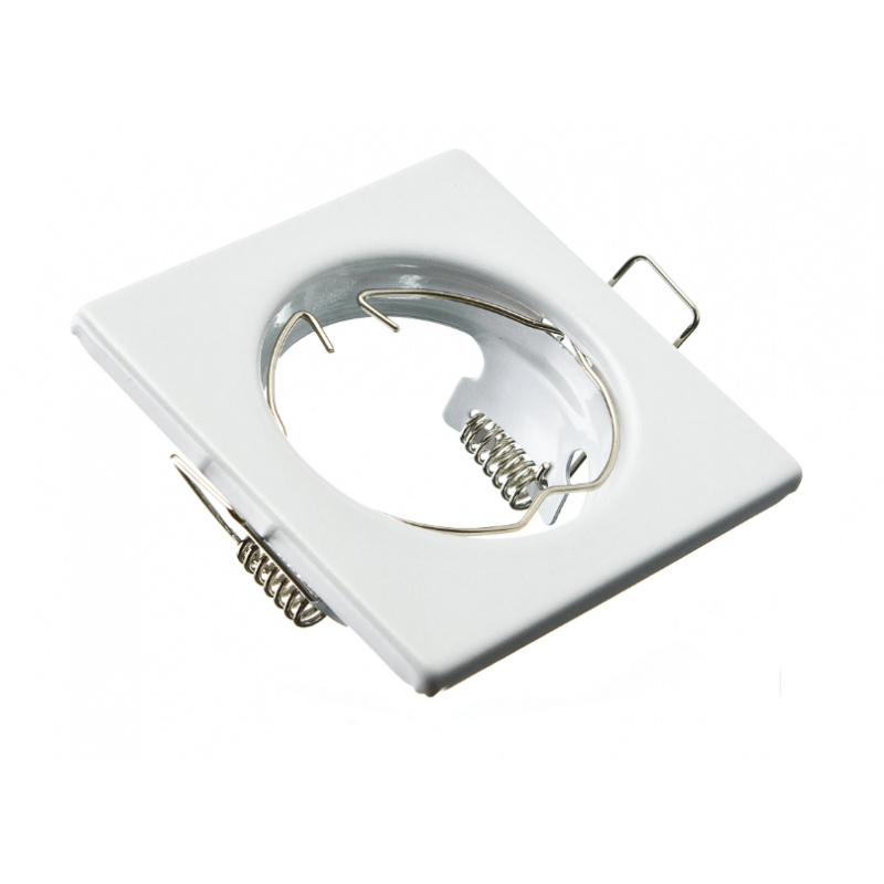 Recessed square spotlight NON-TILTABLE BRG71042 white