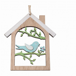Wooden Easter house for hanging