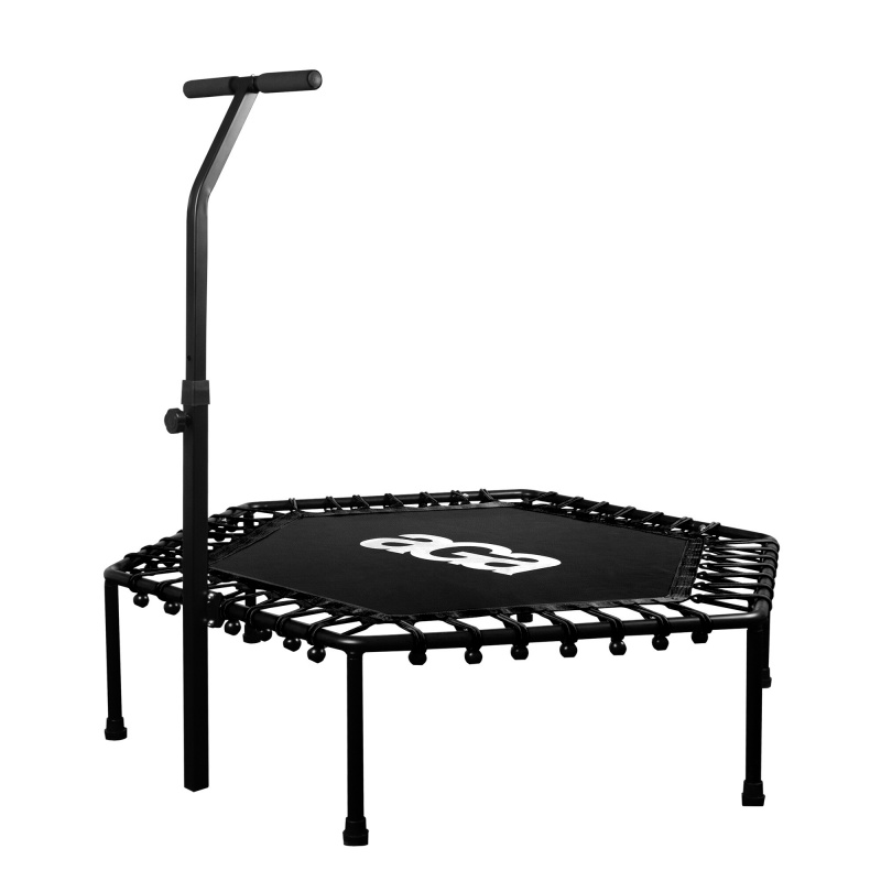 Aga FITNESS Trampoline 130 cm Black + handle