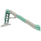 Doloni Slide with handle + water connection 400 cm Grey-green