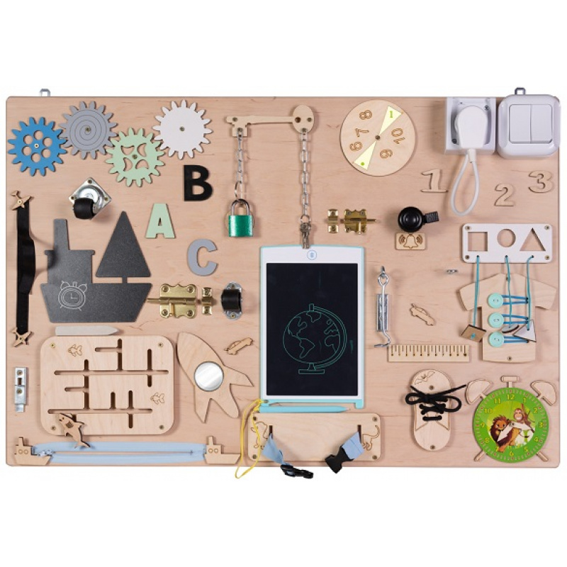 Aga Wooden Sensory Manipulative Board 75 x 50 cm