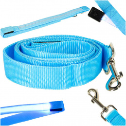 Aga LED Lighted Leash 120cm Blue