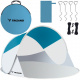 Beach tent 220x120x90cm - turquoise - grey