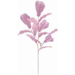 Artificial Plant Leaf Branch 98 cm Height Pink LIKE REAL