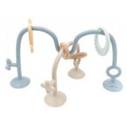 Silicone toy with suction cups blue 9m+ BAMBOOM universal