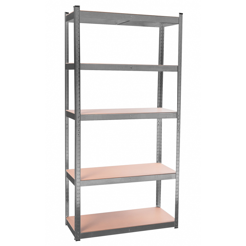 Aga Metal Shelf 180x90x40 cm 5 Shelves Grey