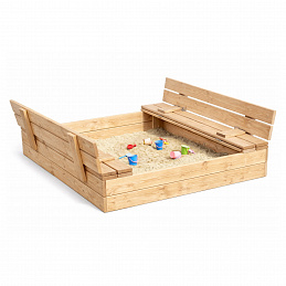 Aga Children's Wooden Sandbox 120x120 cm