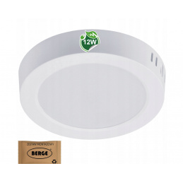 Surface-mounted round LED panel 12W - 1320lm - neutral color