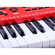 Organ with microphone 61 keys IN0132 Red