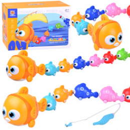 Interactive FAMILY OF FISH Set + fishing rod and magnetic fishing ZA6016 universal