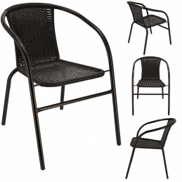 Garden chair BISTRO - black