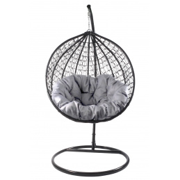 Aga Hanging armchair ORTA MR4202B-LG Black/Light grey