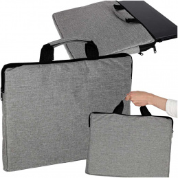 Laptop bag 15.6 inches briefcase handbag women's briefcase men's gray