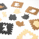 Aga Contrast Foam Puzzle 85 cm x 85 cm 9 pieces Brown