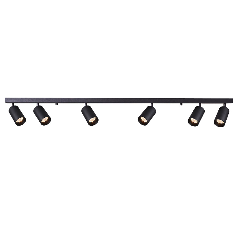 Ceiling spotlight LED VIKI-L 6x GU10 black