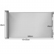 Rolling safety barrier 160 x 85 cm Grey Ruhhy 19381